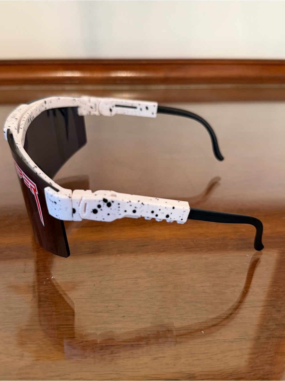 Pit Viper Absolute Freedom Merika Polarized White & Blue Wrap Sunglasses - Picture 4 of 6